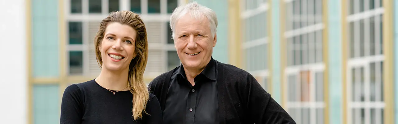 Architektin Julia Sindram und ihr Vater Stephan Gmyrek, Gründer von mihome
